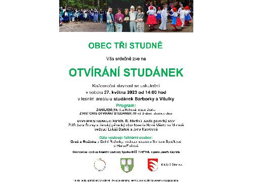 Aktualita - Obrázek - Otvírání studánek 27.5.2023